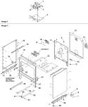 Cabinet Diagram and Parts List for ZRTC8500WW P1143477NWW Amana Range