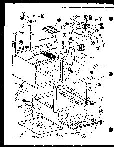 Stirrer/blower Diagram and Parts List for R0-24-8 P73917-3M Amana Microwave