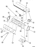 GRAPHIC PANEL, CTRL MTG PLATE AND CTRLS Diagram and Parts List for LW6153LM PLW6153LMA Amana Washer