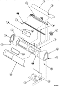 GRAPHIC PANEL, CTRL MTG PLATE AND CTRLS Diagram and Parts List for LW9203L2 PLW9203L2A Amana Washer