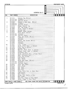 Exterior Page 2 Diagram and Parts List for 8640A REV A Norge Dryer