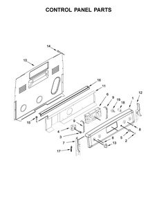 Control Panel Parts Diagram and Parts List for MER8700DE1  Maytag Range