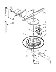 Wash System Parts Diagram and Parts List for MDD8000AWS2  Maytag Dishwasher