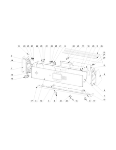 Control Panel Parts Diagram and Parts List for MXS65PNATS  Maytag Washer