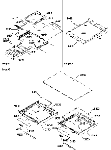 Shelving And Crisper Assemblies Diagram and Parts List for TR521VW-P1322601WW  Amana Refrigerator