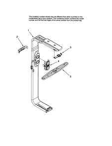 Upper Wash & Rinse Diagram and Parts List for MDBS561AWB1  Maytag Dishwasher