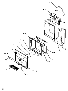 Ice & Water Cavity Diagram and Parts List for SRD520SW-P1186301WW  Amana Refrigerator
