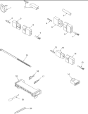 TERMINALS AND MOTOR CONNECTION BLOCK Diagram and Parts List for LGD32AW PLGD32AW Amana Dryer