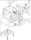 Circuit Board / High Voltage & Oven Rack Diagram and Parts List for CMM2000CS P1194122M Menumaster Microwave