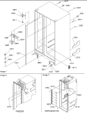 Cabinet Parts Diagram and Parts List for SGD26VL P1315208W L Amana Refrigerator