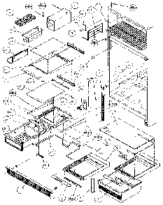 Shelves And Accessories Diagram and Parts List for 85161-P1117111W  Amana Refrigerator