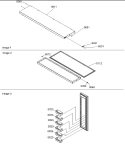 Freezer Door Diagram and Parts List for SX23VL P1315401W L Amana Refrigerator