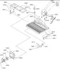 Machine Compartment & Muffler Assy Diagram and Parts List for SX23VL P1315401W L Amana Refrigerator