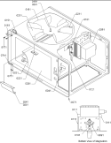 CAVITY Diagram and Parts List for GCSAND8LW P1186706M Menumaster Microwave