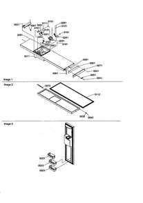 Freezer Door Diagram and Parts List for SZD23VW-P1315309WW  Amana Refrigerator