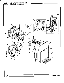 Freezer Door Diagram and Parts List for RC20LA-3AW-BS10C  Magic Chef Refrigerator