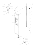 Freezer Door Diagram and Parts List for SRD526SL P1184801W L Amana Refrigerator