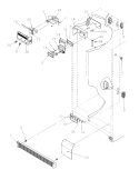 Refrigerator / Freezer Controls & Cabinet Diagram and Parts List for SRD526SL P1184801W L Amana Refrigerator