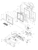 Ice and Water Cavity Diagram and Parts List for SRD526SL P1184801W L Amana Refrigerator