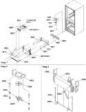 Evaporator & Freezer Control Assy Diagram and Parts List for BG18VL P1320704W L Amana Refrigerator