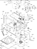 Internal Components Diagram and Parts List for RCS10PBD P1324001M Amana Microwave