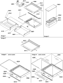Deli, Shelves, Crisper Assy Diagram and Parts List for SRDE522VW P1320304W W Amana Refrigerator