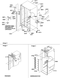 Cabinet Parts Diagram and Parts List for SRDE522VW P1320304W W Amana Refrigerator