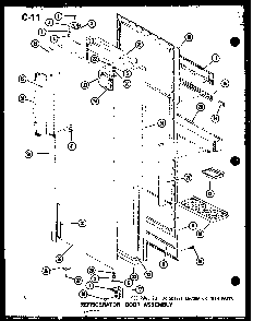 Section 5 Diagram and Parts List for SRI22F-L-P75400-5WL  Amana Refrigerator