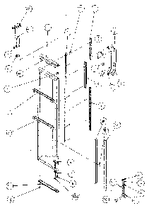 Freezer Door, Hinge, And Trim Diagram and Parts List for SX120J-P7870122W  Amana Refrigerator
