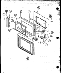 Page 1 Diagram and Parts List for WM612 P7733202M Amana Microwave