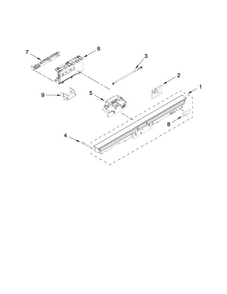 Part Location Diagram of WPW10418327 Whirlpool Control Panel