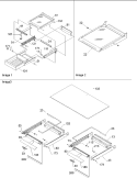 Shelving & Crisper Assy Diagram and Parts List for TR521VW P1322601W W Amana Refrigerator