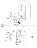 Cabinet Back Diagram and Parts List for TR521VW P1322601W W Amana Refrigerator