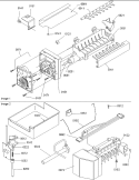 Ice Maker Assy & Parts Diagram and Parts List for TR521VW P1322601W W Amana Refrigerator