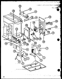 Page 4 Diagram and Parts List for ML451T P7680404M Amana Microwave