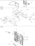 Part Location Diagram of 12314907 Whirlpool FACADE, GY DISPENSER