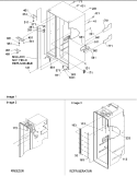 Cabinet Parts Diagram and Parts List for SBDE522VW P1320305W W Amana Refrigerator