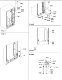 Cabinet Back Diagram and Parts List for SBDE522VW P1320305W W Amana Refrigerator