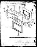 Page 1 Diagram and Parts List for MW41 P7733214M Amana Microwave