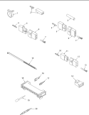 TERMINALS AND MOTOR CONNECTION BLOCK Diagram and Parts List for LEA50AW PLEA50AW Amana Dryer