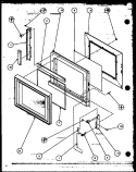 Page 1 Diagram and Parts List for WM614 P7766502M Amana Microwave