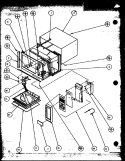 Page 2 Diagram and Parts List for WM614 P7766502M Amana Microwave