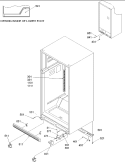 Ladders, Lower Cabinet & Roller Assy Diagram and Parts List for TW518VW P1322501W W Amana Refrigerator