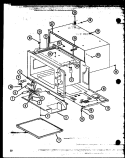 Page 4 Diagram and Parts List for ML446P P7680406M Amana Microwave