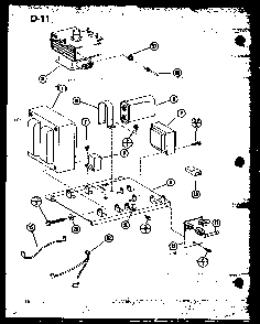 Magnetron/transformer Diagram and Parts List for RRL-9TC P75533-6M Amana Microwave