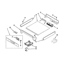 Control Panel Parts Diagram and Parts List for JJW2527WS00  Jenn-Air Wall Oven