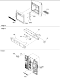 FAÇADE DISPENSER COVER, ELEC BRKT ASSY Diagram and Parts List for ARS2367AB PARS2367AB0 Amana Refrigerator