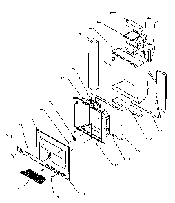 Ice And Water Cavity Diagram and Parts List for SPD22NL-P1181306WL  Amana Refrigerator
