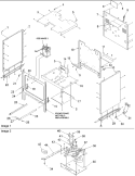 Cabinet Diagram and Parts List for ARG7302WW P1143337NWW Amana Range
