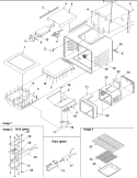 Cavity Diagram and Parts List for ARG7302WW P1143337NWW Amana Range